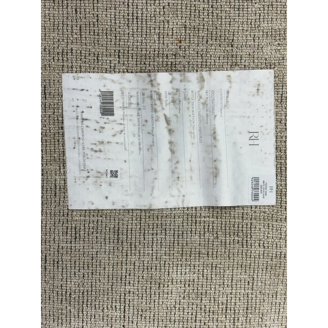 Rh Malta Linen Rug – 10' × 14' 100% Linen | Hand-Loomed Luxury Construction | Rare Rh Collection For Sale - Image 9 of 18