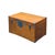 Transitional Vintage Oriental Wood Rectangular MoonFace Hardware Trunk Table For Sale - Image 3 of 15