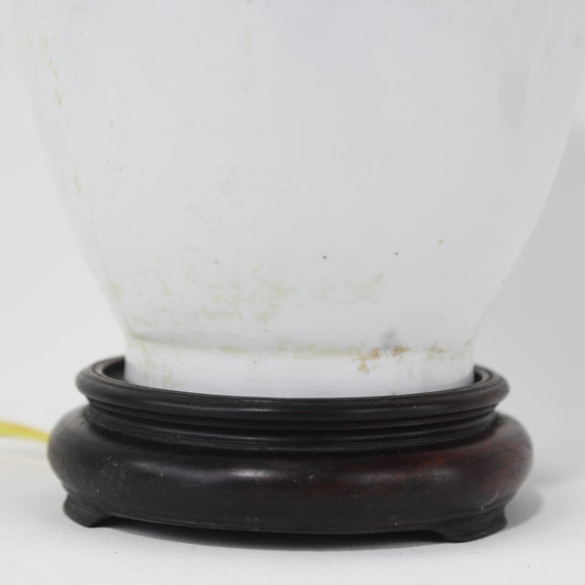 Ceramic Chinese Porcelain Poppy Flower Table Lamps For Sale - Image 7 of 8