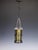 Antique Arts & Crafts Wrought Iron & Hand-Blown Amber Glass Pendant Lantern An exceptional late 19th or early 20th-century...
