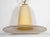 Mid-Century Modern large pendant chandelier with stunning elongated bell formation. Handblown Murano glass in hues of...