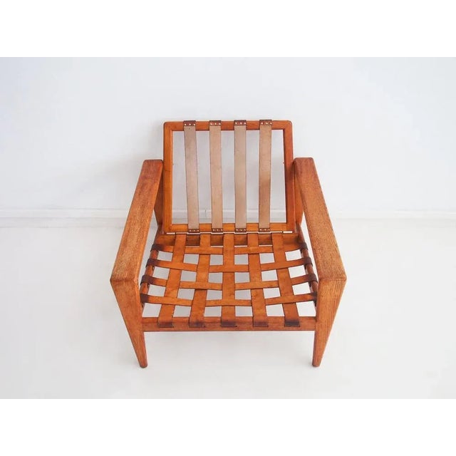 Brown Swedish Modern Bodö Armchair in Oak by Svante Skogh, 1960s For Sale - Image 8 of 9