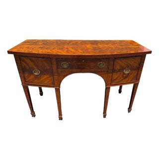 Maitland Smith Federal Style Figural Mahogany Sideboard For Sale