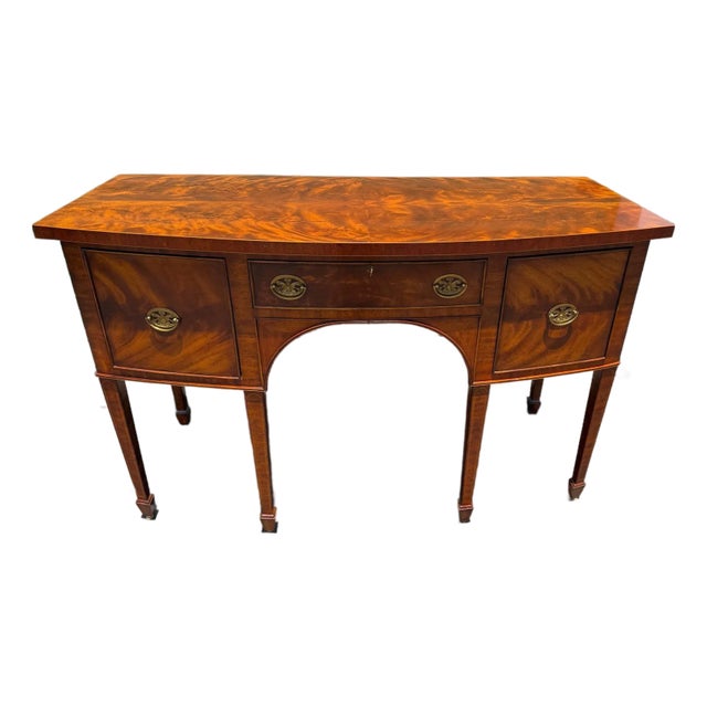 Maitland Smith Federal Style Figural Mahogany Sideboard For Sale