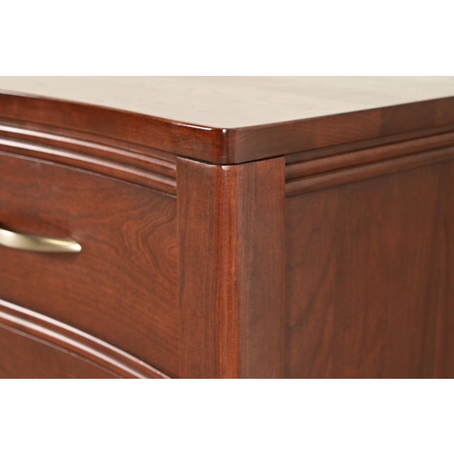 Stickley Modern Arts & Crafts Shaker Cherry Wood Four-Drawer Dresser or Chest of Drawers For Sale - Image 10 of 15