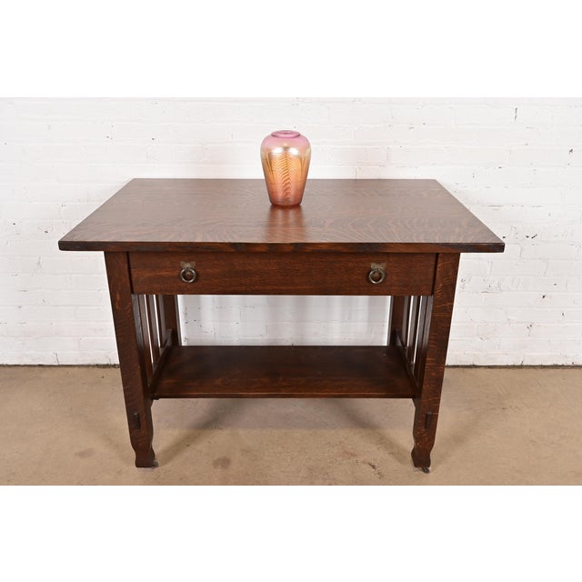 Louis Comfort Tiffany Style Iridescent Art Glass Pulled Feather Vase by Stephen Correia For Sale - Image 12 of 13