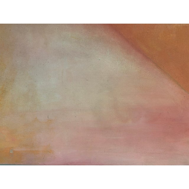 Large Vintage Contemporary Abstract Oil Painting 36 X 33 For Sale - Image 9 of 11