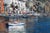 Wood Andrea Patrisi Posillipo Naples Nautical Harbour Boat Oil Painting on Board 37" For Sale - Image 7 of 12