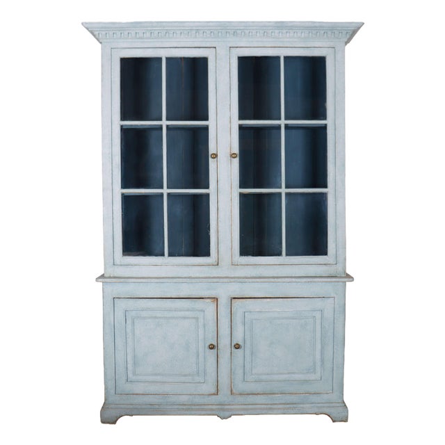 French Glazed Kitchen Cupboard For Sale