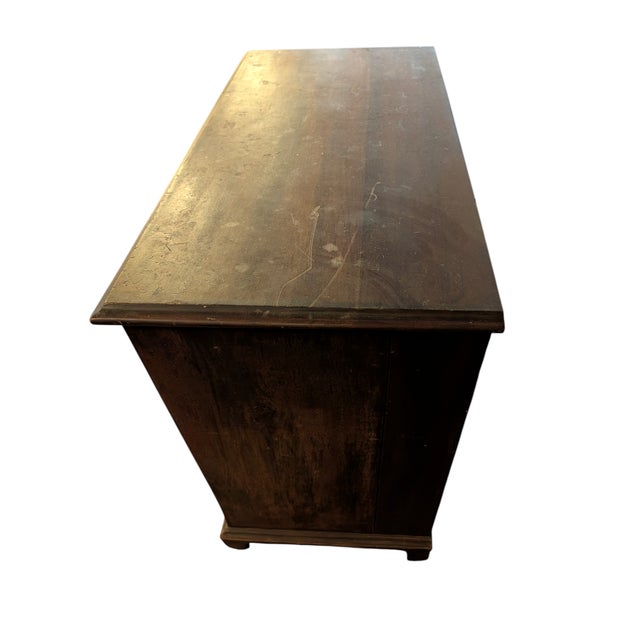 Mid 18th Century George III English Georgian Mahogany Chest of Drawers For Sale - Image 11 of 11