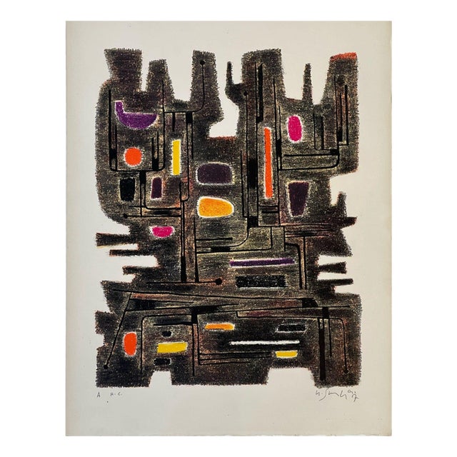 Gustave Singier, The Ancestor, 1957, Lithograph For Sale