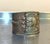 1940s-50s Native American style etched silver tone cuff bracelet. Excellent condition.