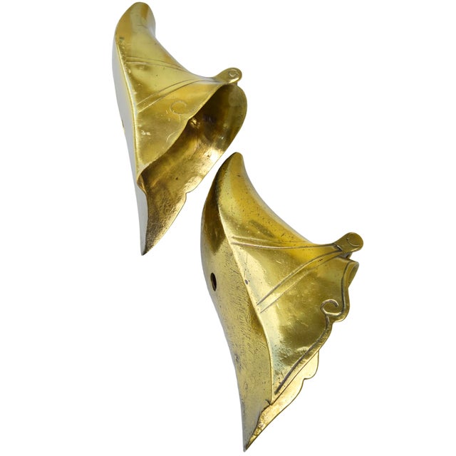 Early 20th Century Early 20th Century Spanish-Colonial Equestrian Brass Horse Slipper Stirrups - A Pair For Sale - Image 5 of 8