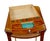 Wood Antique Sheraton Period Inlaid Drop Leaf Sewing Table, 1790 For Sale - Image 7 of 11