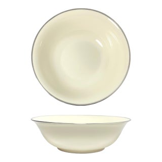 1980s Lenox “Montclair” Round Bone China Serving Bowl For Sale