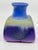 Beautiful Blue Drip Glazed Fantoni Square Fantoni Vase For Sale - Image 12 of 14