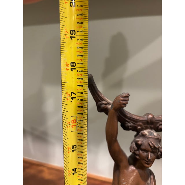 Metal Antique Figural Sculpture — Architectural Salvage, Circa 1900 For Sale - Image 7 of 8