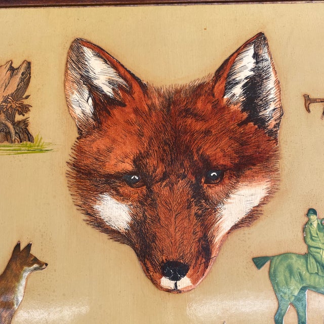 Early 20th Century Primitive Fox Mahogany Tray With Brass Handles ...