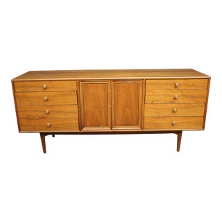 Drexel Declaration Walnut Credenza by Kipp Stewart & Stewart MacDougall For Sale