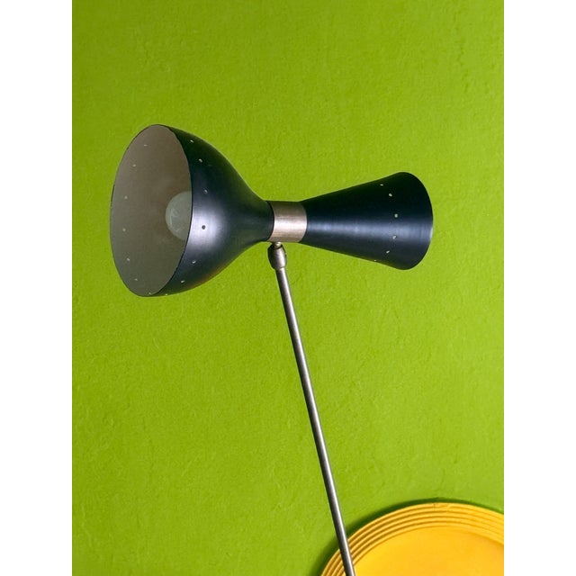 Metal Large Vintage Brass Chandelier, 1950s For Sale - Image 7 of 11