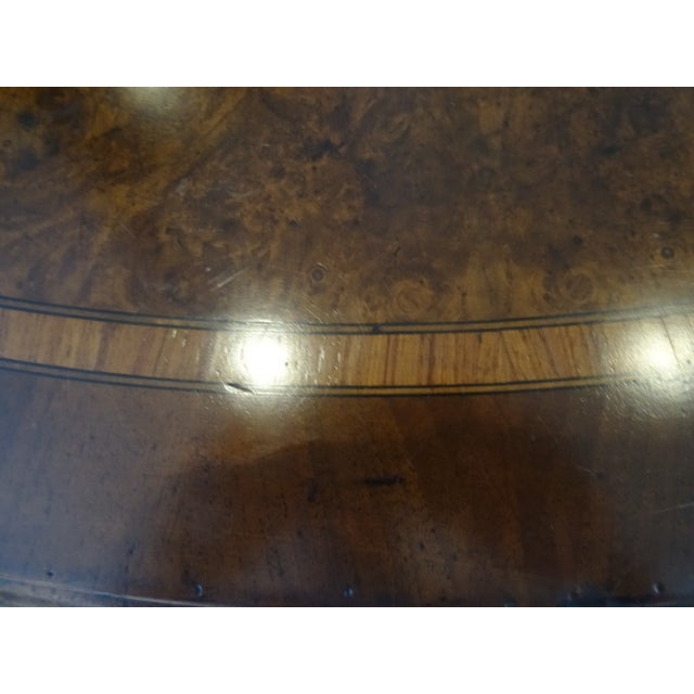 Mid 20th Century Elegant Banded Inlay American Dropleaf Pembroke Table For Sale In Los Angeles - Image 6 of 13