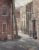 A Pair of Vintage Paintings of Architectural Urban Landscapes in Philadelphia, Signed (Oil on Board). Urban detailed...