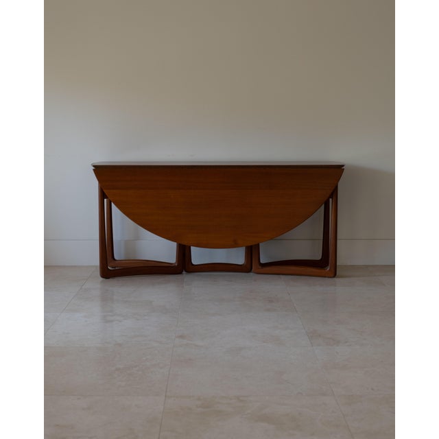 Mid-Century Modern 1960s Attributed to Hvidt & Molgaard Nielsen Hm6 Drop Leaf Dining Table for France & Son, Denmark For Sale - Image 3 of 16