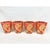 Stunning vintage mid-century Culver rocks glasses featuring a striking red and 22-karat gold paisley pattern. Produced by...