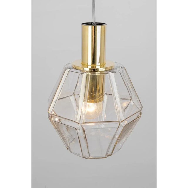 Metal Glass Pendant Light by Helena Tynell for Limburg, Germany, 1970s For Sale - Image 7 of 12