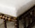English 19th Century Bobbin Stool with Upholstered Seat and Nailhead Trim For Sale In Atlanta - Image 6 of 11