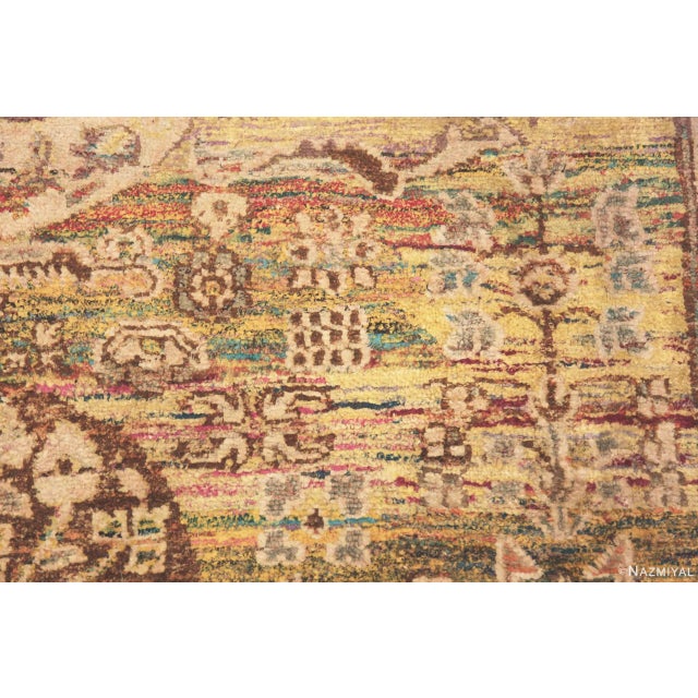 2020s Nazmiyal Collection Luxurious Silk Modern Khotan Style Area Rug For Sale - Image 5 of 6