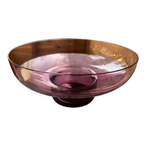 Mid-Century Modern Amethyst Glass Bowl