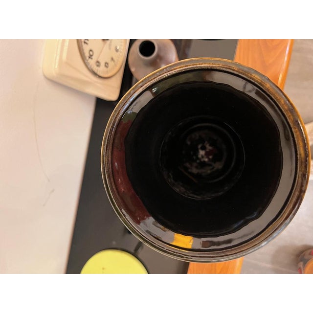 Ceramic Yellow Ceramic Vase, 1960s For Sale - Image 7 of 8