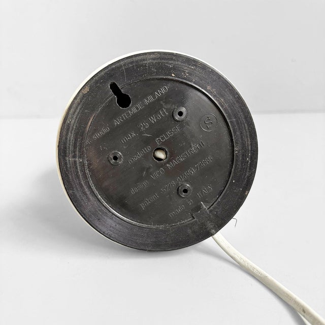 Italian Modern White Eclisse Table Lamp by Vico Magistretti for Artemide, 1970s For Sale - Image 9 of 13
