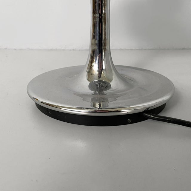 German Space Age Chromed Steel Table Lamp by Nagel, 1970s For Sale - Image 9 of 17