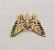 Gold Vintage 1970 Napier Black Yellow Plique-a-Jour Butterfly Brooch For Sale - Image 8 of 9