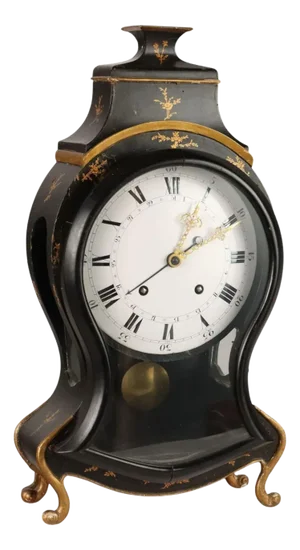 Neuchateloise Pendulum Clock in Ebonized Wood