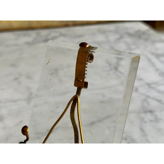 Art Nouveau Brass Picture Frame, Vienna, 1900s For Sale - Image 9 of 13