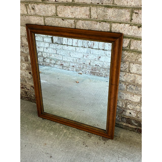 American Vintage Wooden Mirror, Early American For Sale - Image 3 of 15