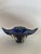Sculptural Cobalt Blue Art Glass Centerpiece Bowl from Egermann, 1980s For Sale - Image 4 of 18