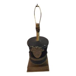 Mid-20th Century West Point Cadet Hat Mounted as a Lamp