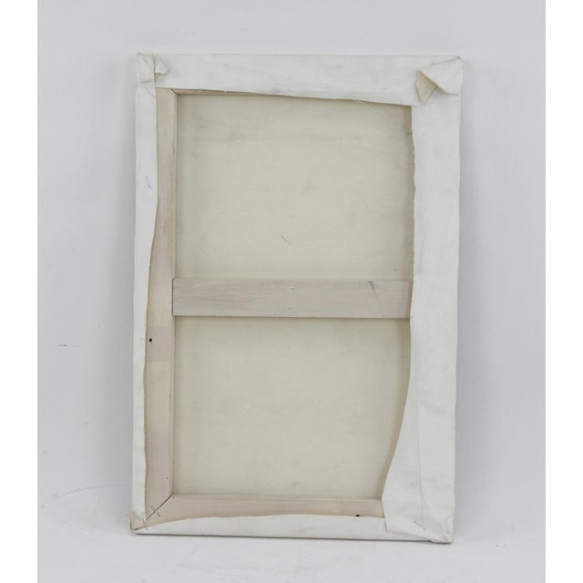 Red Fireworks Oil on Canvas For Sale - Image 8 of 9