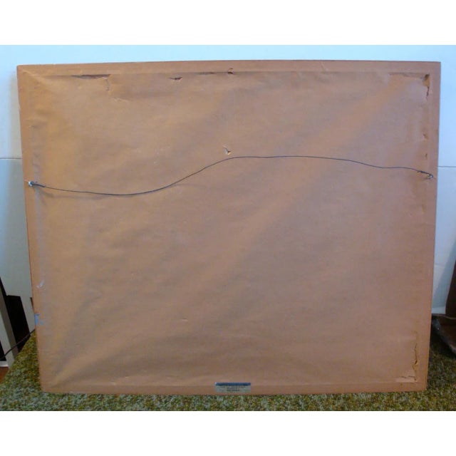 Mid 20th Century French Landscape Watercolor Painting Country Chateau For Sale - Image 5 of 6