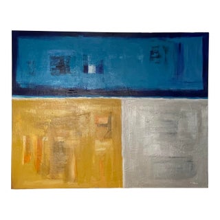 Painting Michael Hall Canvas Signed Original 60” X 48” For Sale