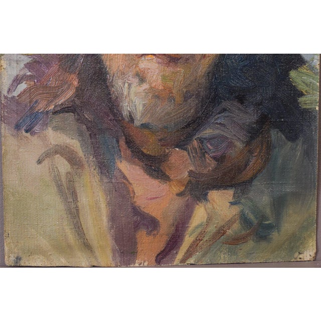 Sketch of Soldier, 20th-Century, Oil on Canvas For Sale - Image 3 of 9