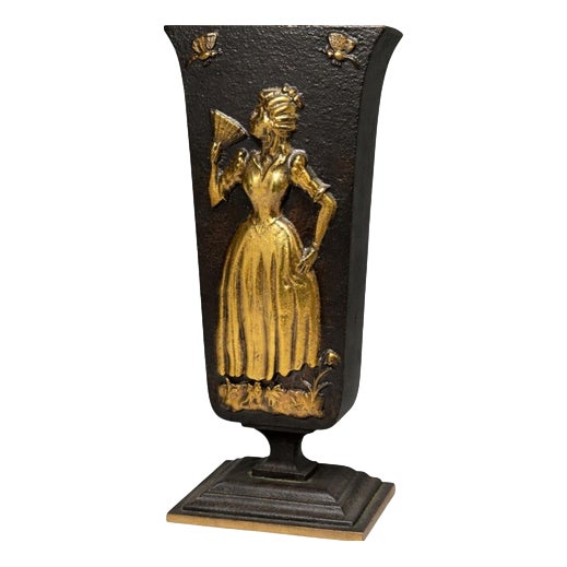 Swedish Art Deco Bronze Vase by Oskar Antonsson for Ystad-Metall, 1935 For Sale