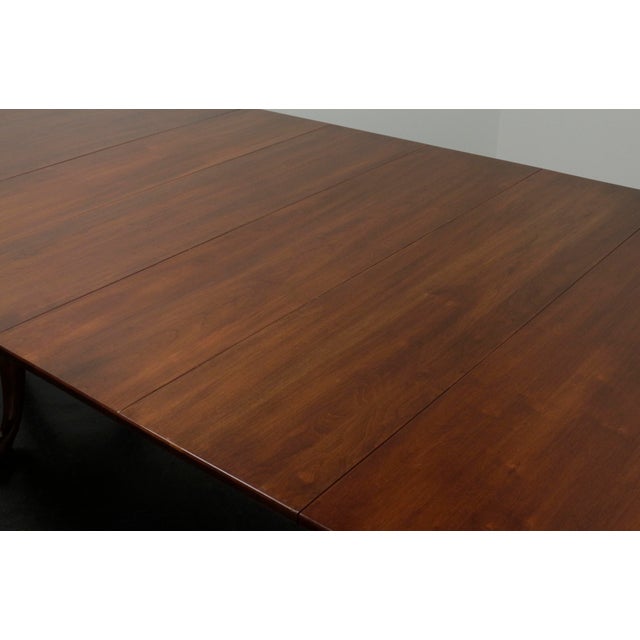 Henkel Harris Solid Wild Black Cherry Double Pedestal Oval Dining