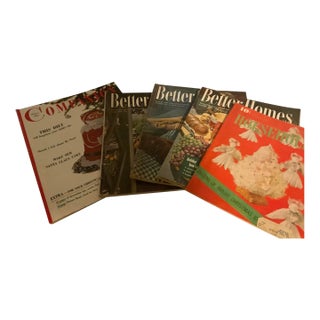 Extremely Rare, Curated, Vintage 1940s-1950s Christmas Holiday and Autumn Lifestyle Magazine Collection - Set of 5 For Sale