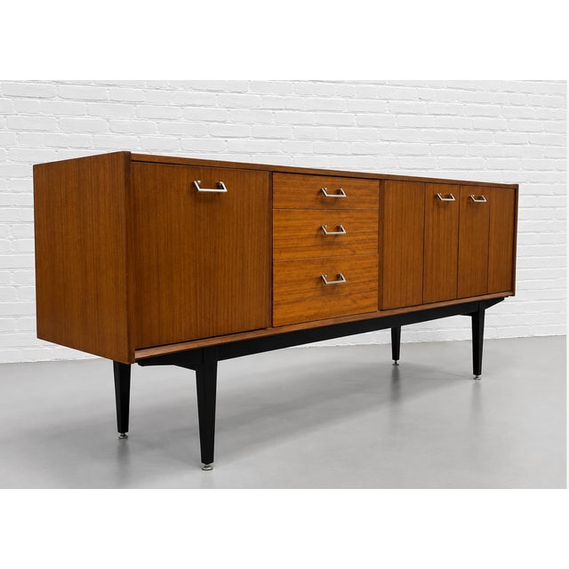 Mid-Century Modern Mid Century Modern Teak Sideboard by Nathan Furniture, Made in England | British MCM Credenza, C. 1960’s For Sale - Image 3 of 17