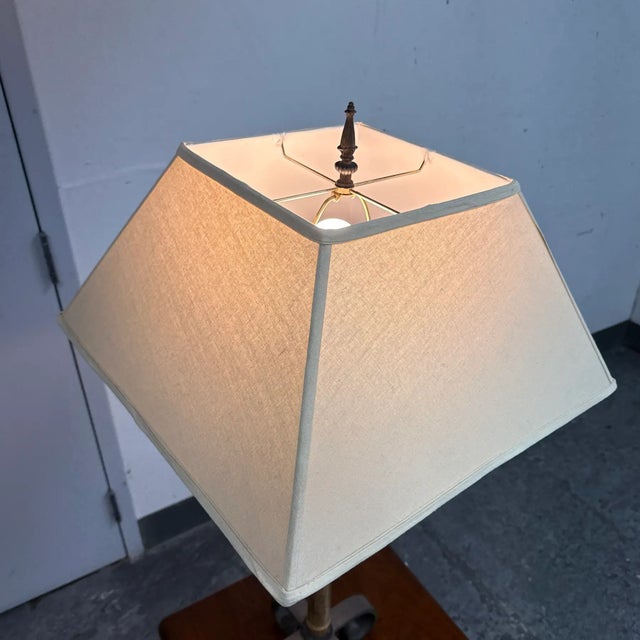 1970s Hollywood Regency Bamboo Form Table Lamp For Sale - Image 11 of 12